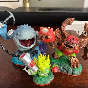 Skylanders Giants Bundle X3 Thumpback,  Tree Rex, Food Fight  Activision Figures